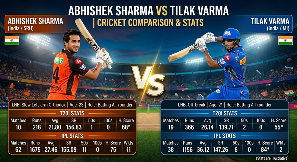 abhishek sharma vs tilak varma who wins the ipl 2026 battle