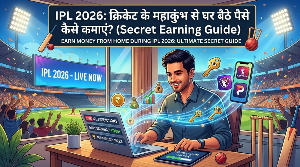 ipl 2026 क्रिकेट के महाकुंभ से घर बैठे पैसे कैसे कमाएं (secret earning guide)
